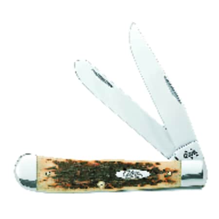 Case Case Trapper Amber Stainless Steel 7.1 in. Pocket Knife 164